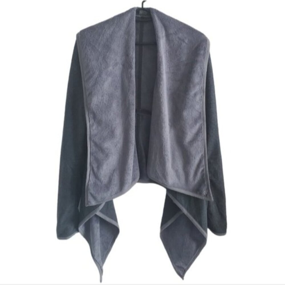 Lululemon Grey Presence Of Mind Fossil Fleece Jacket Size 6 - Picture 3 of 11